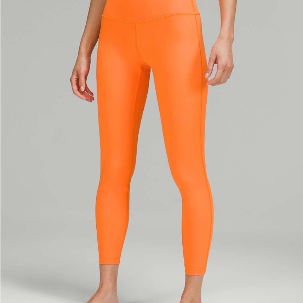 Lululemon Athletica Bright Orange Leggings